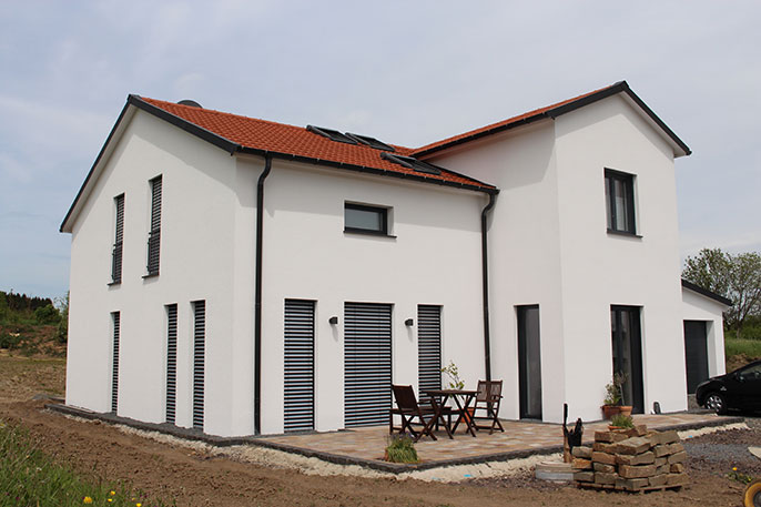 WDVS-Fassade in Bitburg-Stahl